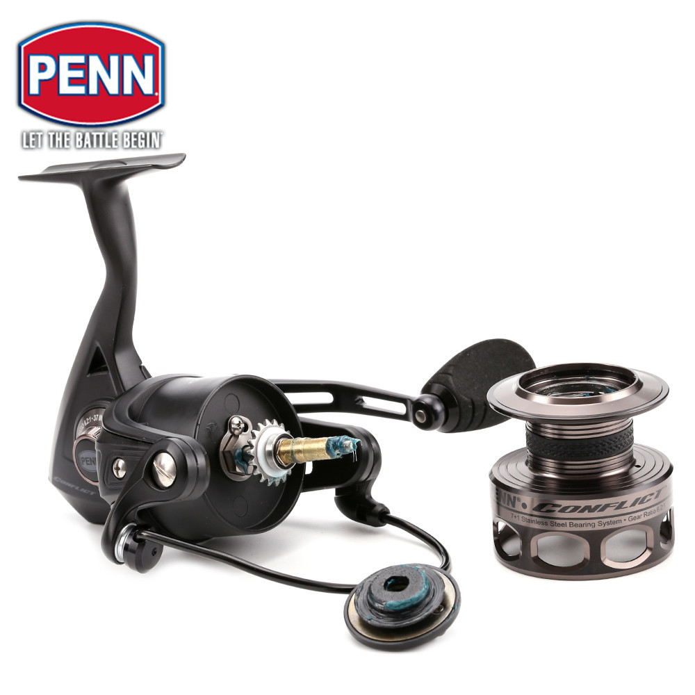 Original Penn Conflict Cft 2000-8000 Full Metal Spinning Fishing Reel 7+1bb  Ht-100 Sea Fishing Reel Freshwater Saltwater